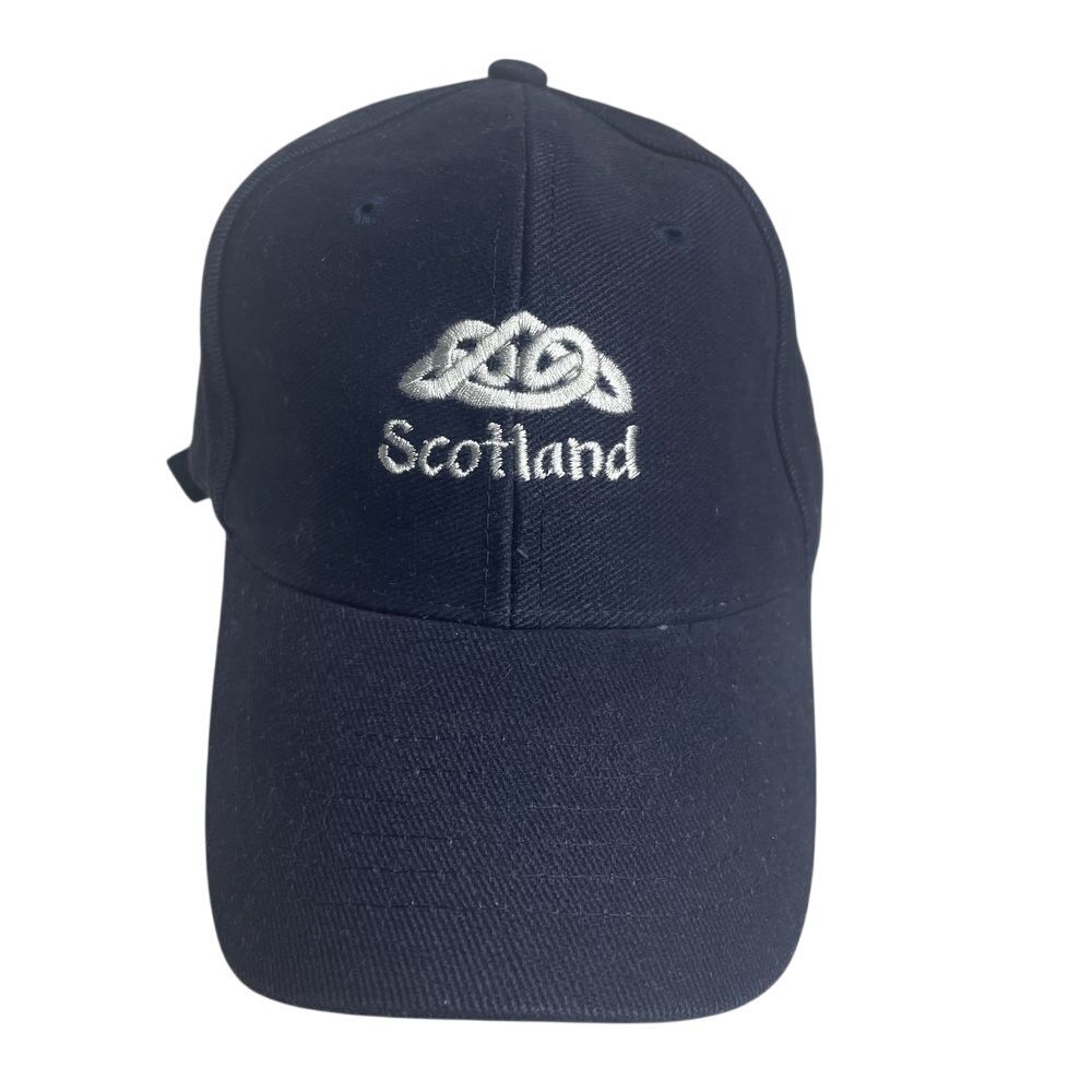 Caledonian Clothing Scotland Blue Baseball Cap Celtic Embroidered Design One SZ